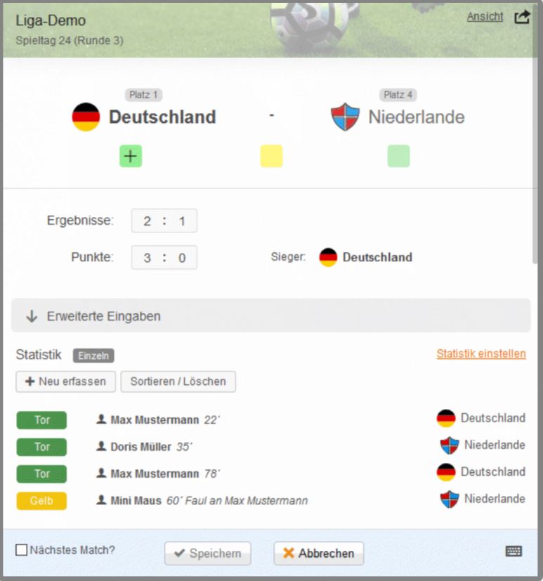 Matchbearbeitung meinspielplan